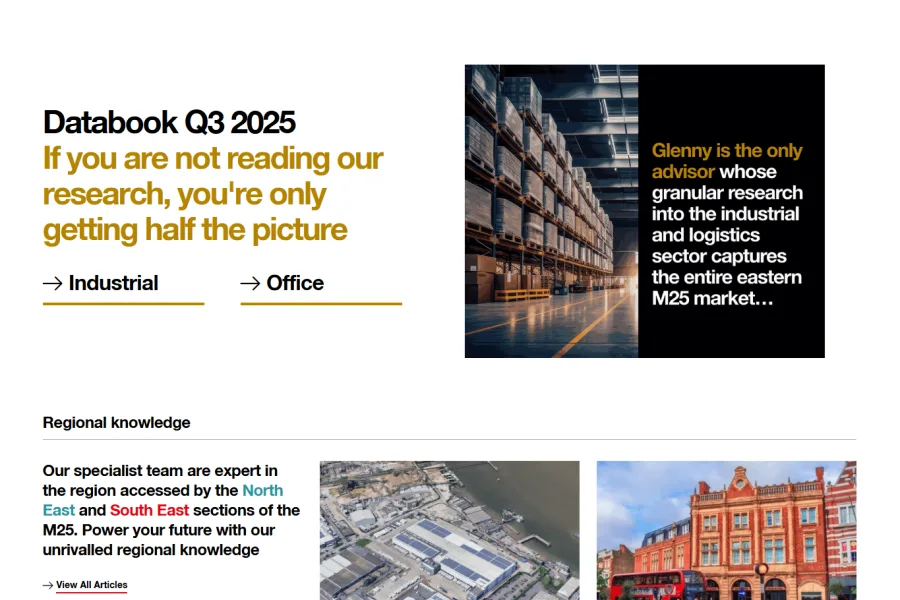 Glenny – Corporate Real Estate Website