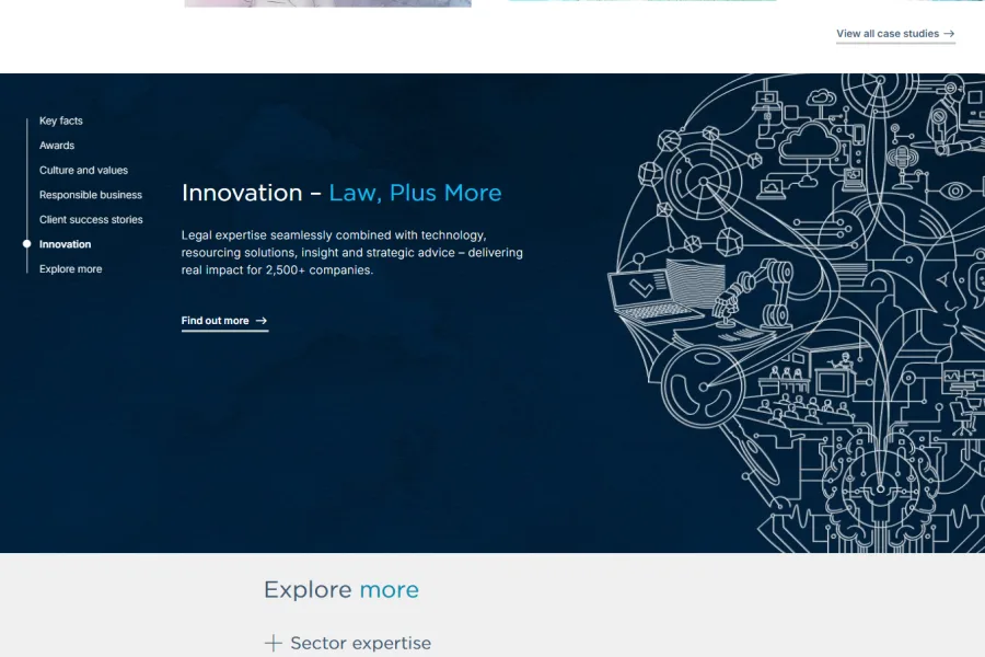 Addleshaw Goddard (ADG) – Corporate Website Redesign