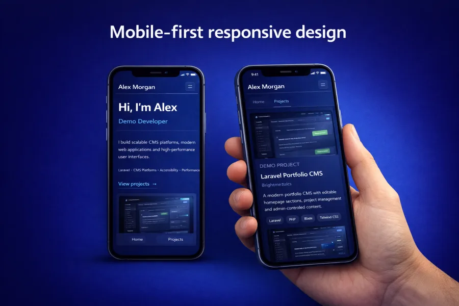 Laravel Portfolio CMS Template